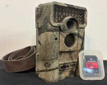 Moultrie M-990i 10MP No Glow Infrared Trail Camera MCG-12634 w/ Strap, 16GB SD Card, Batteries