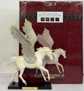 Trail Of Painted Ponies Silver Lining Pegasus Figurine By Star Liana York, Enesco, 8" Resin, Boxed