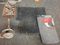 Classic Car Parts Lot: Radiator, Sliding Rear Window, Trim Rings, Firestik CB Antenna - 5