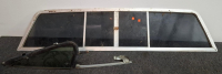 Classic Car Parts Lot: Radiator, Sliding Rear Window, Trim Rings, Firestik CB Antenna - 6
