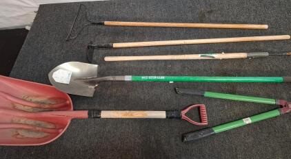Garden Tool Set: Truper & Specialist 6-Piece &ndash; Shovels, Rake, Hoe, Loppers, Weeder