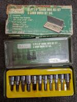 Multiple Hand Tool Sets: DJ Tools Hex Key Set, Pittsburgh Forge Sockets, Tap & Die Set, Mixed Lot - 3