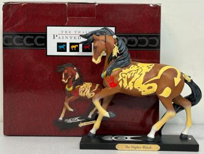 The Trail Of Painted Ponies The Night&rsquo;s Watch Horse Figurine 2015 By Vince Slate W/ Box 1E/0127