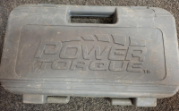 Mixed Lot: Mighty 5" Bench Vise, Power Torque Socket Set, Ridgid Bolt Cutter, Crowbars, Storage Tote - 5