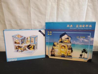 Modern DIY Miniature Dollhouse Kit M910 1:24 Scale, Complete with LED Lights & Furniture