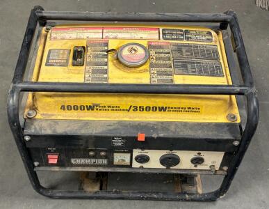 Champion 40051 4000W/3500W Portable 196cc Gas Generator ~ 120V ~ Recoil Start ~ RV Ready