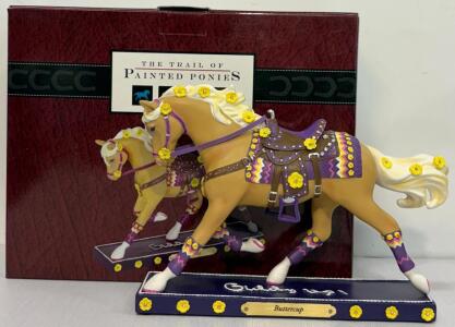 Trail Of Painted Ponies "Buttercup" Figurine By Bryn Wilkins Lawson, Resin
