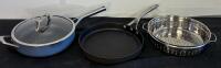 Comprehensive Mixed Kitchenware Lot: Ninja & Non-Stick Pans, Kettle, Pitchers, Rolling Pin, Utensils - 3