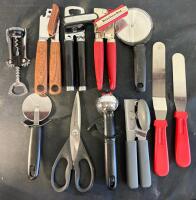 Comprehensive Mixed Kitchenware Lot: Ninja & Non-Stick Pans, Kettle, Pitchers, Rolling Pin, Utensils - 7