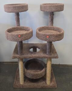 4-level Cat Tree Tower, 4 Perches, Sisal & Carpet, 24x24x48, Brown