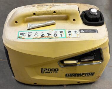 Champion 2000W Inverter Generator, Gas, 2x120V Outlets, Parallel Ready, Portable