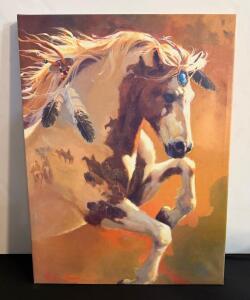 Carolyne Hawley Signed Canvas Print, Western Horse Art, 24" x 30", Gallery-Wrapped, Ready To Hang