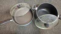 Assorted Cookware Set &ndash; 9+ Pots/Pans, 4-5 Lids, Baking Sheets, Dish Rack - 3