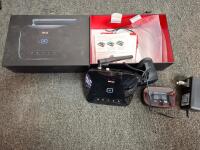Samsung Galaxy Tab 3 7.0 Tablet, Insignia Monitor, Sony Blu-ray Player, Verizon Router, Media Bundle(all powered on except the tablet, was unable to test - 8