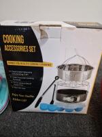 Complete Camping & Kitchen Cooking Set &ndash; Knives, Utensils, Silverware, Percolator, Propane - 4
