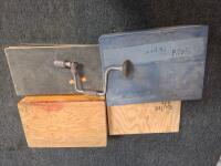Assorted Woodworking Tool Lot with Router Bits, Hand Drill, and Hardware - 6