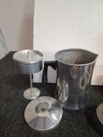 Mixed campng Lot: Kitchenware, Tools, Games, Bakeware, Propane Regulator, Percolator, First Aid, Clock - 6