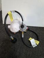 Mixed campng Lot: Kitchenware, Tools, Games, Bakeware, Propane Regulator, Percolator, First Aid, Clock - 7