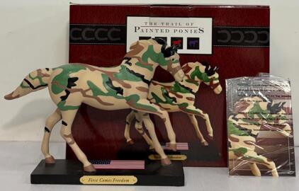 Trail of Painted Ponies "First Comes Freedom" 1E/0353, Janet Snyder, 2013, Enesco, Box/COA