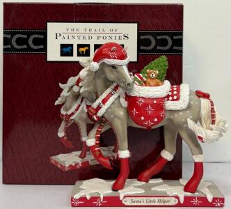The Trail of Painted Ponies Santa's Little Helper Figurine by Lorna Matsuda