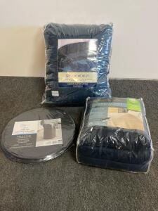 Mainstays Pop-Up Hamper, NorthCrest Down Alternative Comforter Full/Queen, Biddeford Queen Heated Blanket