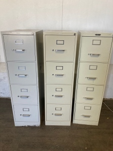 (3) Filing Cabinets