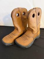 Twisted X Women's 9" All Around Work Boot WAB0001, Size 7M, Distressed Saddle Leather