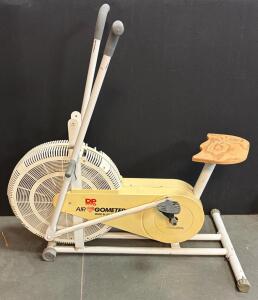 DP Airgometer Air Resistance Exercise Bike with Dual-Action Handlebars