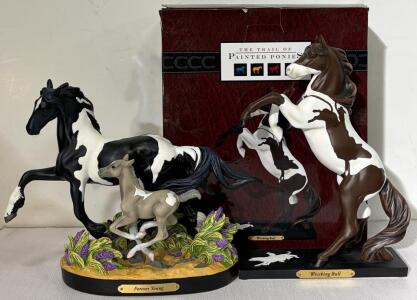 Trail of Painted Ponies Wrecking Bull & Forever Young Figurines Karlynn Keyes/Kathleen Moody