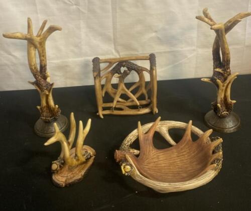 Antler Decor Set &ndash; 5-Piece Rustic Home Accents