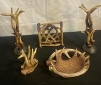 Antler Decor Set &ndash; 5-Piece Rustic Home Accents