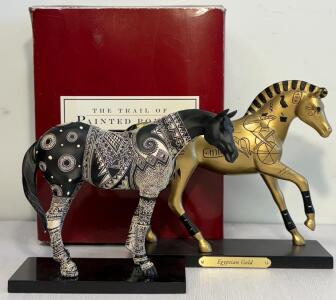 Trail of Painted Ponies 'Egyptian Gold' and 'Anasazi Spirit Horse' Collectible Figurines