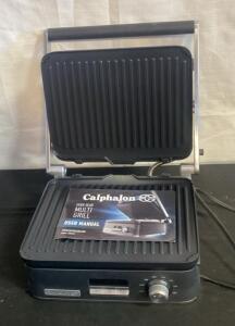 Calphalon Even Sear Multi-Grill Countertop Electric Grill with Timer - Powers On