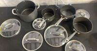 Calphalon 10-Piece Hard-Anodized Nonstick Cookware Set with Tempered Glass Lids - 3