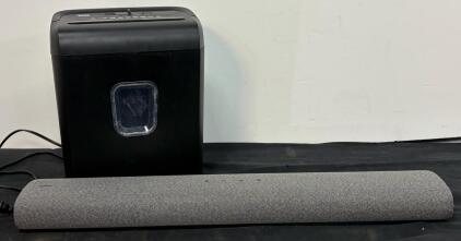 Samsung HW-S50A/ZA 3.0ch Soundbar, Gray, Oct 2021, Pen+Gear C223-C 6-Sheet Micro-Cut Shredder