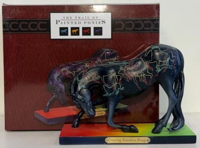 Trail of Painted Ponies "Crossing Rainbow Bridge" Figurine, 2018, 1st Edition, Box, Janee Hughes