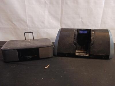 iHome iD91 & Memorex MCR625 iPod/iPhone Clock Radios, AM/FM, Dual Alarms, AUX, USB Charging