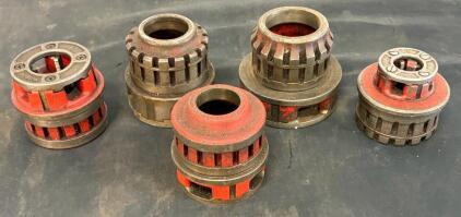 RIDGID 12-R Series Pipe Threading Die Heads, 1/8" to 2" NPT, Set of 5
