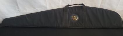 Boyt Harness Company RMEF Logo Soft Rifle Case &ndash; Black, 48 inch, Cotton Padded, Reg# 03T-00195610
