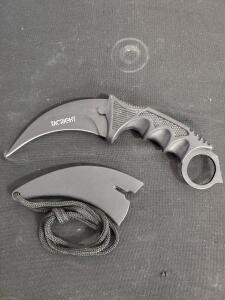 TACRIGHT Fixed Blade Karambit Knife with Sheath and Lanyard