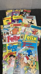 Comic Books Including ‘Felix The Cat’ , ‘Tom & Jerry’ and Other Cartoon Characters