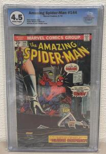 Amazing Spider-Man #144 (Marvel, May 1975) EGS 4.5 Graded, White Pages, First Gwen Stacy Clone