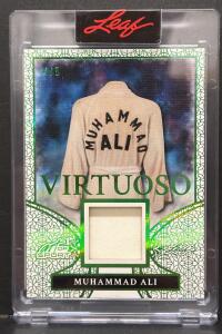 Muhammad Ali Leaf Virtuoso Memorabilia Card #4/5, Art of Sport 2026, Game-Used Robe Patch
