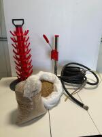 Homebrewing Starter Kit (Incomplete): Bottle Tree, Bench Capper, 5-Gal Buckets, Hoses, Malted Barley - 4