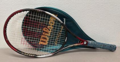 Wilson Ultra OS+ Stretch Tennis Racquet, 4 1/2" Grip, Graphite Composite, 27.5" Length