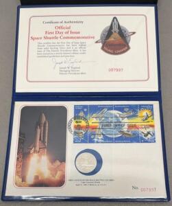 1981 Historic Providence Mint Space Shuttle Columbia Commemorative Set with Sterling Silver Coin