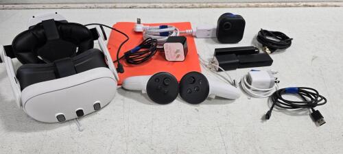 Meta Quest 3S VR Headset with Touch Plus Controllers and Accessories