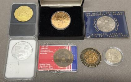 Statue of Liberty Half Dollar 1986 US Mint Immigration Commemorative Proof Coin, Titanic, and Bicentennial Coins