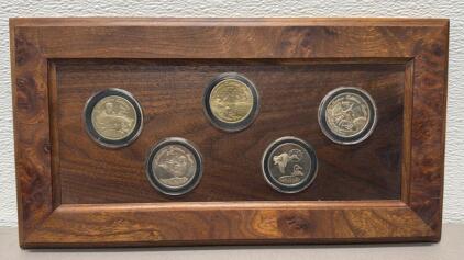 Ducks Unlimited Collector Edition 5-Coin Framed Set, Mixed 2007/2009, Limited Edition Tokens