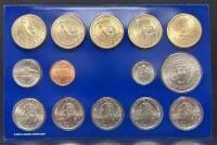 2008 U.S. Mint Uncirculated Coin Set (Philadelphia) &ndash; 14 Coins Including Final State Quarters - 2